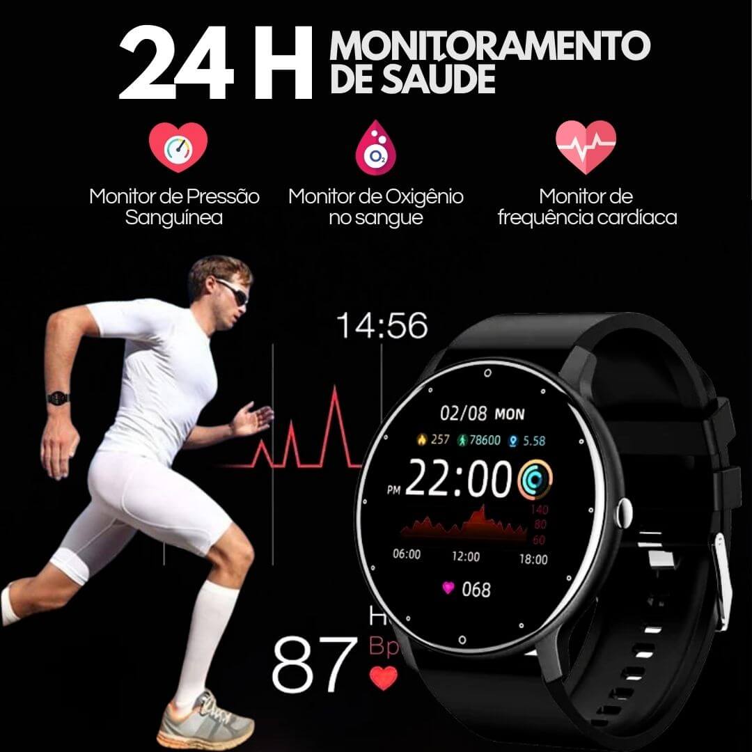 Relógio Smartwatch VitalityFit Android/IOS À Prova D Água + Fone Air Pro 4 Tws