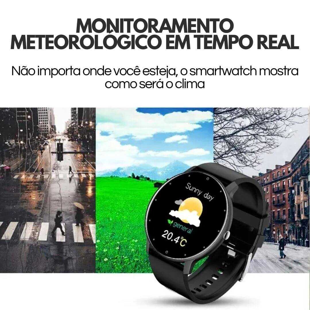 Relógio Smartwatch VitalityFit Android/IOS À Prova D Água + Fone Air Pro 4 Tws